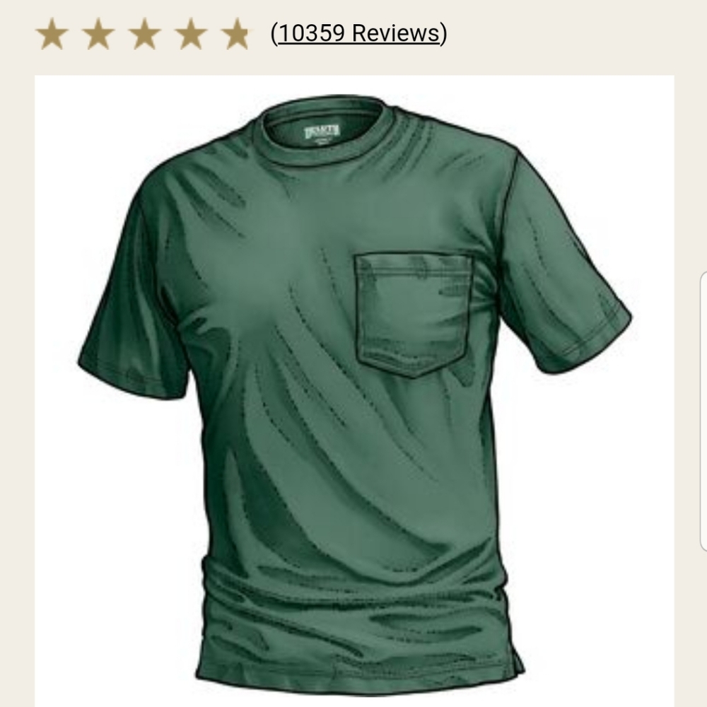 NWT DULUTH TRADING MEN'S LONGTAIL POCKET TSHIRT